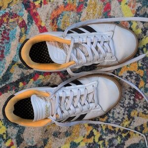 Adidas Originals Grand Court Alpha White, Yellow, Black Size 6.5